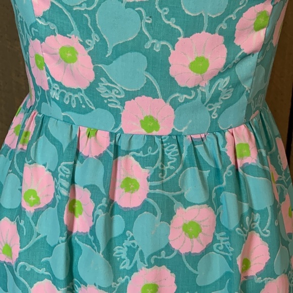 Vintage Lilly Pulitzer The Lilly sundress with eyelet lace trim Vintage Size 10 - Picture 7 of 12